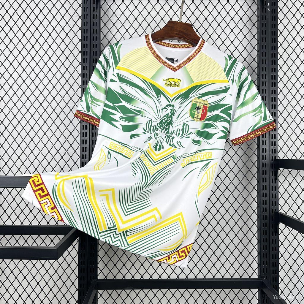 Camiseta de Fútbol Mali Blanca y Verde – Diseño Africano